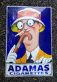 Adamas Cigarettes Original Emailschild um 1920 von Boos & Hahn