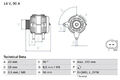 Lichtmaschine mit Freilaufriemenscheibe 0 986 041 490 BOSCH für SEAT VW AUDI