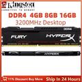HyperX FURY DDR4 8GB 16GB 4GB 3200 MHz PC4-25600 Desktop RAM Speicher DIMM 288