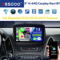 Carplay 4+64G Autoradio Android 13 Für Hyundai ix35 2010-2015 Tucson GPS NAVI BT