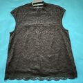 Comma Bluse in schwarz Spitze Gr 40 L