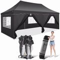 Pavillon 3x3/3x6m Wasserdicht Faltpavillon Pop Up Partyzelt Gartenzelt UV 50+