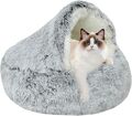 Katzenbett Flauschig Katzenhöhle Kleines Hundebett Hundekorb Donut Kuschelbett