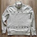 Tommy Hilfiger Pullover Sweatshirt in weiß mit Taschen Gr. XL