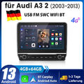 64G Android 13 Autoradio 2 DIN BT Carplay 10.1''GPS NAVI RDS WiFi Bluetooth DAB+