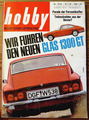 Hobby 15/64 Test Glas 1300 GT, Hanomag 2/12 PS Kommissbrot, Außenborder 1964