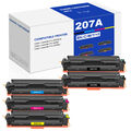 1-5 XXL Toner Für HP 207A Color LaserJet Pro MFP M283fdw/fdn M255dw/nw Kein CHIP