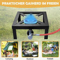 8KW Campingkocher Gaskocher Hockerkocher Economic Gasbrenner mit Schlauch Regler