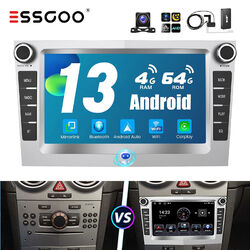 Für Opel Astra Corsa Vivaro DAB+ Autoradio 4+64G Android 13 DAB+ Carplay GPS Cam