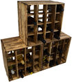 3 x 16er Weinregal geflammt Flaschenregal Weinablage Weinschrank