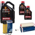 BOSCH Inspektionspaket 7L Motul 8100 X-clean+ 5W-30 für BMW 3er Touring 320d