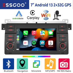 Android 13 Apple Carplay Autoradio GPS RDS WiFi Für BMW 3er E46 M3 Rover 75 MGZT