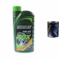 1L Motoröl FANFARO PDX 5W-40 1x MANNOL Motor Flush ADDITIV