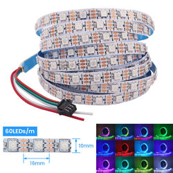 1-5M WS2812B LED Stripe Leiste Streifen RGB 5050 WS2812 Band Addressable IP65 5V
