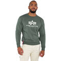 ALPHA INDUSTRIES Herren Sweater Basic vintage green Pullover Sweatshirt grün M