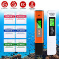 PH Messgerät Digital TDS EC Temperatur Messgerät Meter Wasserqualität Tester Kit