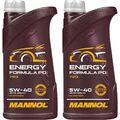 2x1 Liter MANNOL Energy Formula PD 5W-40 Motoröl API SN ACEA C3 MB GM VW FORD