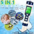 5in1 PH Wert Wasser Messgerät Digital Messer Tester Trinkwasser Pool pH Prüfer