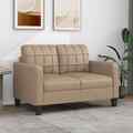  Sofa 2 Sitzer Couch Polstersofa Loungesofa Zweisitzer Cappuccino Braun vidaXL