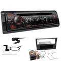 Kenwood Autoradio Spotify DAB Bluetooth USB Set für Opel Astra H charcoal