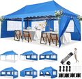 Faltpavillon 3x6 Wasserdicht Stabil, Partyzelt Faltbar Anti-Uv 50+Gartenpavillon