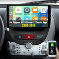 32G Android13 Carplay Für Peugeot 107 Toyota Aygo Citroen Autoradio GPS RDS WIFI