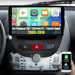 32G Android13 Carplay Für Peugeot 107 Toyota Aygo Citroen Autoradio GPS RDS WIFI