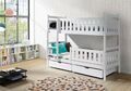 Kinderbett Etagenbett Hochbett Kinder Bett Holz 2 Betten Stockbett 90x200 Weiß