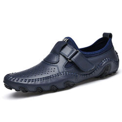 Halbschuhe Aus Echtem Leder Atmungsaktive Freizeitschuhe Mode Mokassins Sneakers
