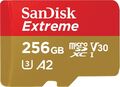 NEU 256 GB SanDisk Extreme PRO microSD 200MB/s 190MB/s V30 U3 4K 8K Speicherkarte