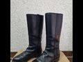 VALVERDE DEL CAMINO Dakota Boots Leder Stiefel Schwarz guter Zustand in Gr. 35 