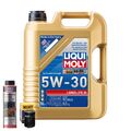 Motoröl 5W30 LIQUI MOLY Longlife Iii 5L+HENGST Ölfilter +Ölschlammspülung