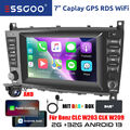 DAB+ 2+32G Carplay Autoradio Android 13 für Benz C/CLC W203 CLK W209 GPS RDS KAM