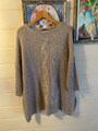 Angesagter Strickpullover mit Zopfmuster, hellgrau, XL, Damen Pullover