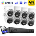 ANNKE 8MP 4K POE AI IP Überwachungskamera Set Mit Audio Farbnachtsicht 12MP NVR