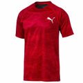 PUMA Herren Vent Graphic Shirt Dry-Cell Sportshirt Fitness Laufshirt scarlet rot