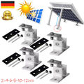 Alu Halterung PV Aufständerung Halter 2-12pcs Solar Befestigung Dach Wand Boden