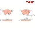 Bremsbelagsatz, Scheibenbremse COTEC TRW GDB1659 für Audi A6