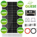 100W 200W 400W RV Set Solarmodul Solarpanel Wohnmobil Mit Montage PV Halterung