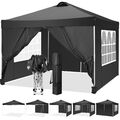 Pavillon Wasserdicht Faltpavillon 3x3/6m Faltbar Gartenpavillon mit Seitenteilen