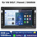 Android13 8Kern 6+128G Autoradio CarPlay 4G Für VW Polo Golf Sharan T5 WIFI DAB+