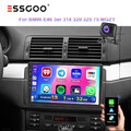 1+32G Autoradio GPS Navi CarPlay Android auto KAM Für BMW 3er E46 75 318 320 325