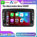 7''Für Mercedes Benz C CLK Klasse W203 W209 Autoradio Android13 GPS Navi CarPlay