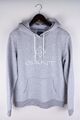 GANT Herren Hoodie lässig grau Baumwollmischung Pullover Größe L