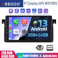 64GB Android 13 Apple Carplay Autoradio GPS RDS Für BMW 3er E46 M3 Rover 75 MGZT