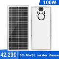 100W 12V Mono Solarmodul Solarpanel Photovoltaik Solarzelle Camping Inselanlage