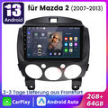2+64GB Für Mazda 2 2007-2013 Android 13 Autoradio GPS Navi WIFI Carplay SWC DSP