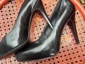 5th Avenue Pumps Absatz 12 cm High Heel  Gr. 40 schwarz getragen 