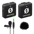 Rode Wireless ME Mikrofon-System mit Lavalier GO Schwarz und Windschutz