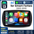 9'' Android13 Autoradio GPS Navi 4G WIFI DAB BT Für Mercedes Benz Smart 6+128GB